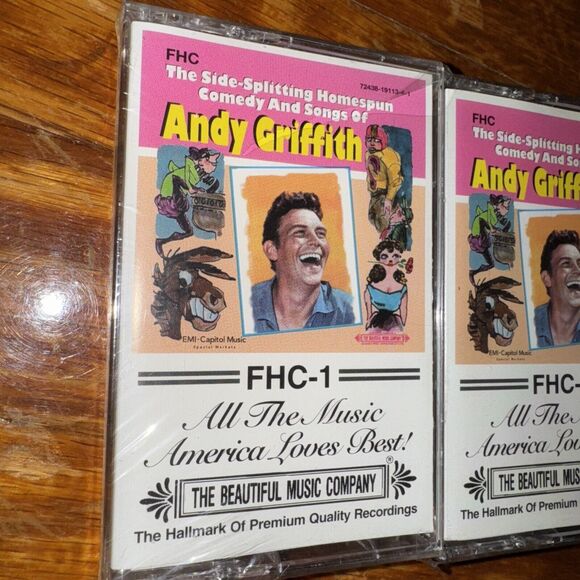 Andy GRIFFITH Cassettes FHC 1 & 2 SIDESPLITTING COMEDY & SONGS New Sealed - Picture 3 of 5
